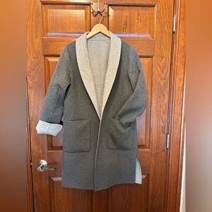 Banana Republic Wool Reversible Car Coat /Top Coat Small